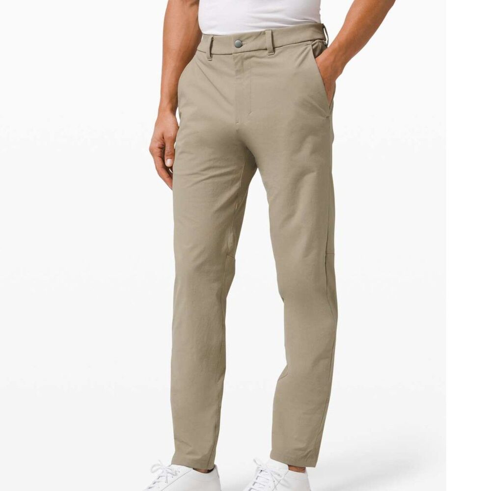 Lululemon Men's Commission Slim Fit 5-Pocket Pants Tofino Sand Tan 31 x 30